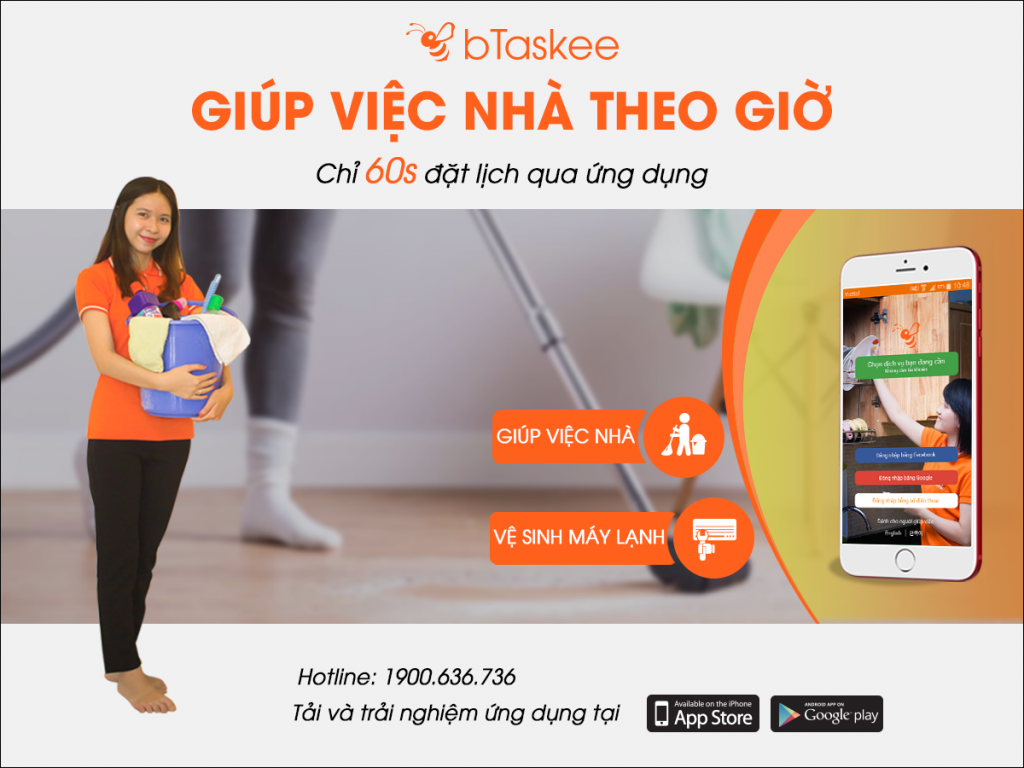 bTaskee - giải pháp tìm kiếm và chọn người giúp việc thời công nghệ cho bạn