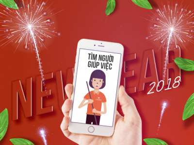 Thuê giúp việc ngày tết chỉ với Smartphone