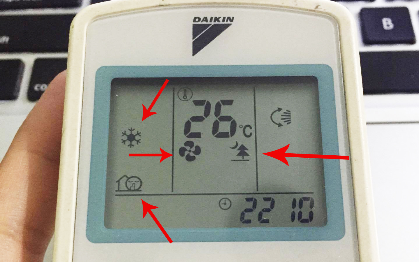 chức năng trên remote máy lạnh
