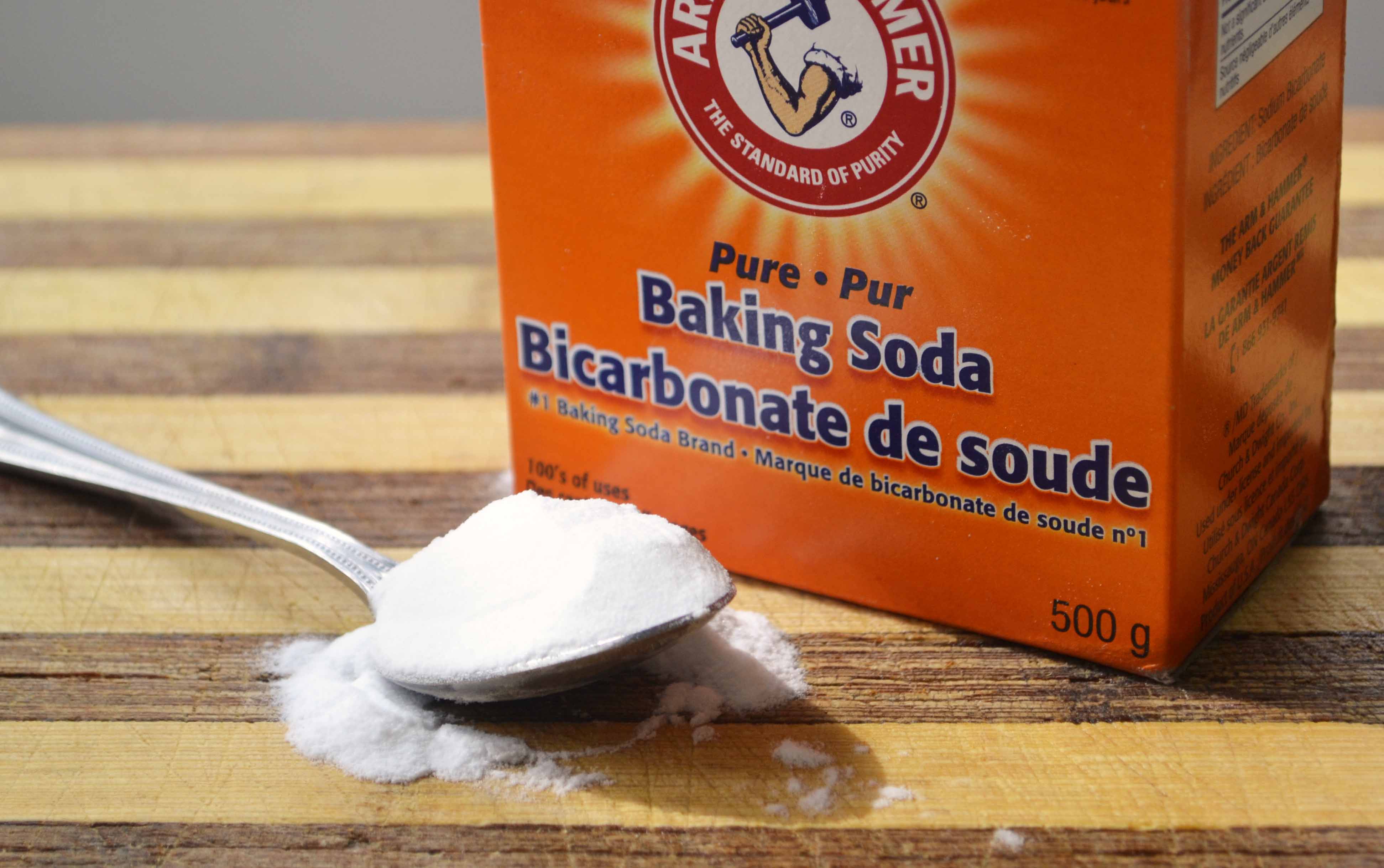 baking soda trộn đường