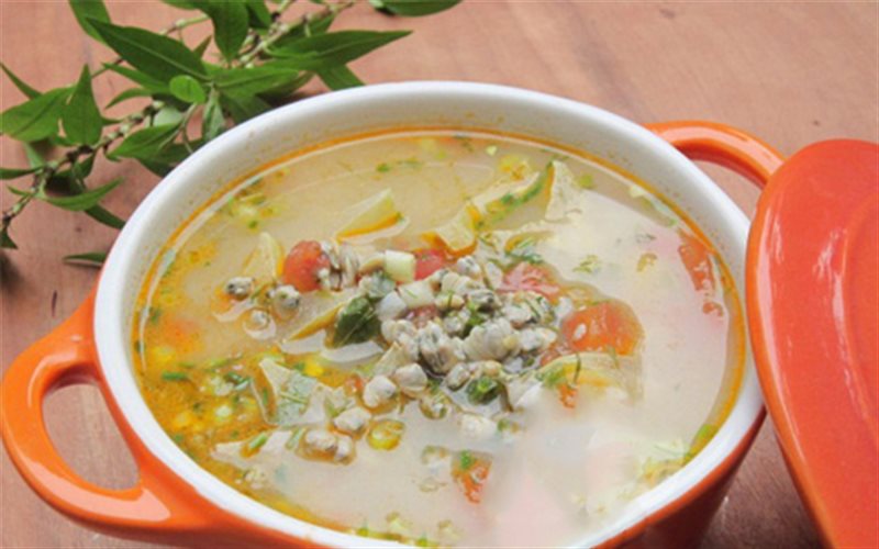 canh hến thanh đạm không gây béo phì