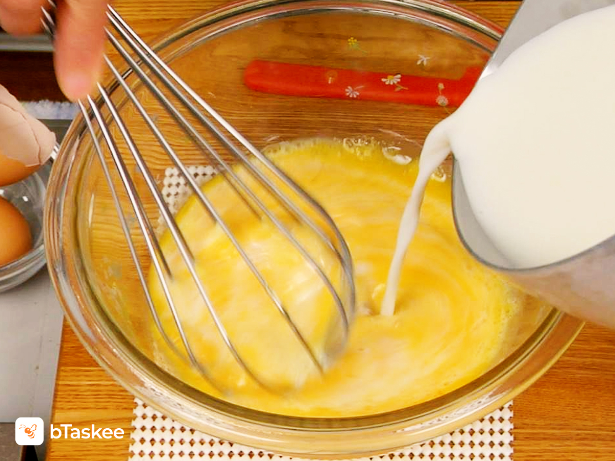 cách làm bánh flan với 2 quả trứng