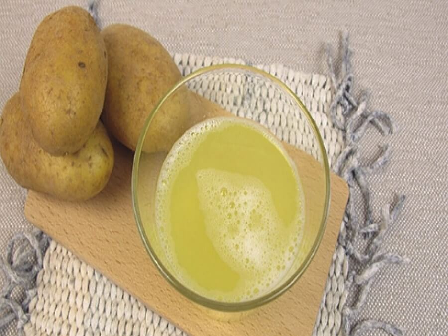 Nước ép khoai tây giúp giảm thâm mụn hiệu quả ( Nguồn: baophunu.com)