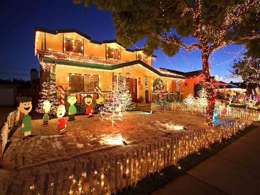 Hình ảnh về đêm Noel ở California