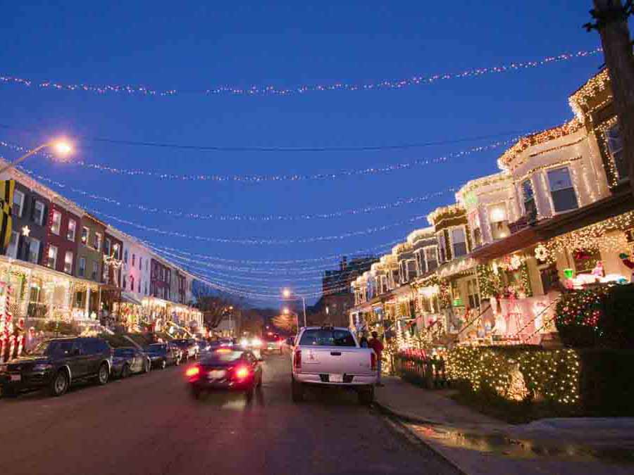 Hình ảnh đêm Giáng sinh tại Maryland