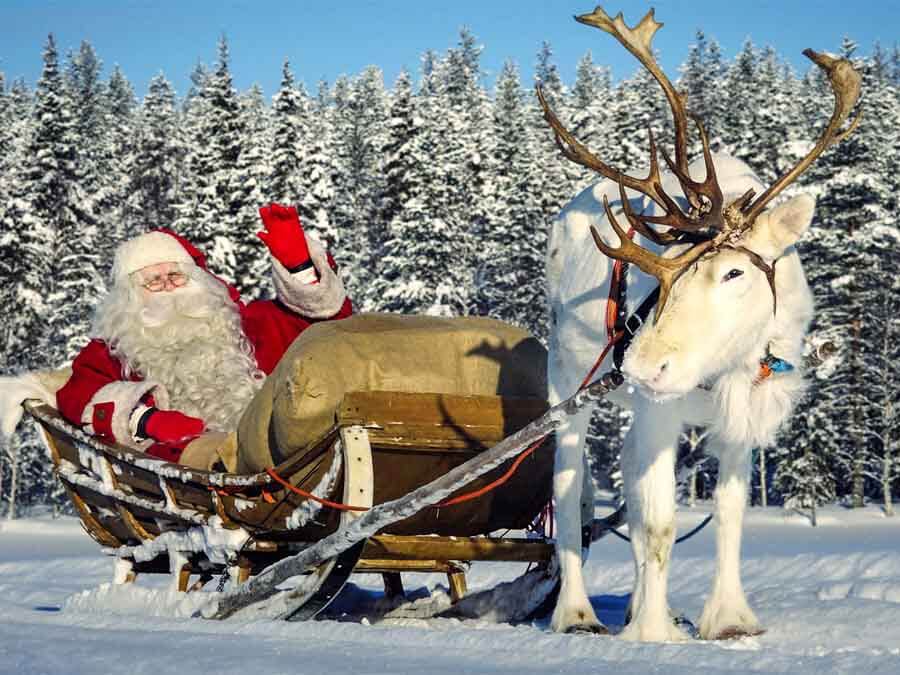 TOP 50 hình ảnh ông già noel cưỡi tuần lộc ấn tượng nhất mùa Giáng sinh