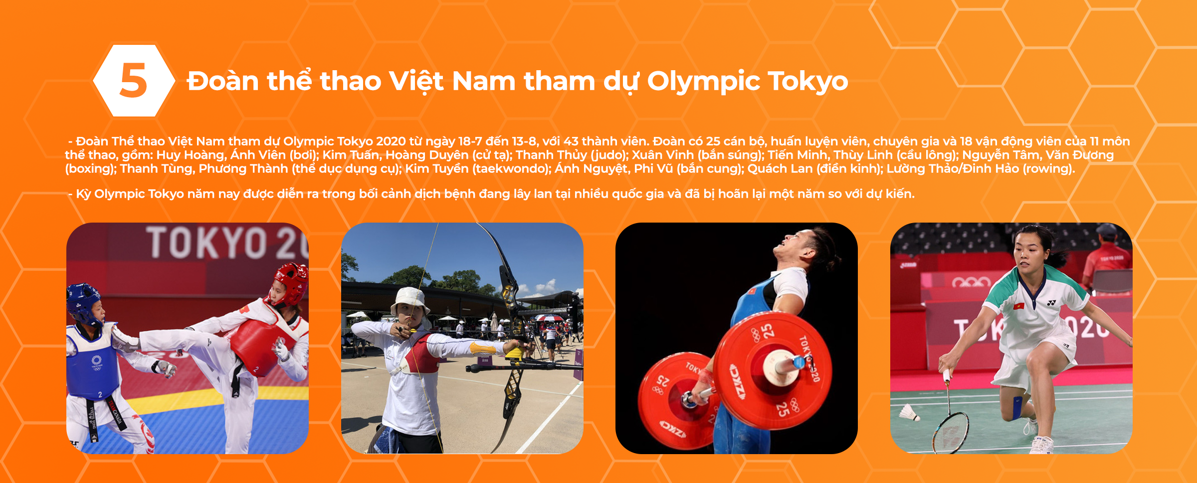 Đoàn thể thao Việt Nam tham dự Olympic Tokyo