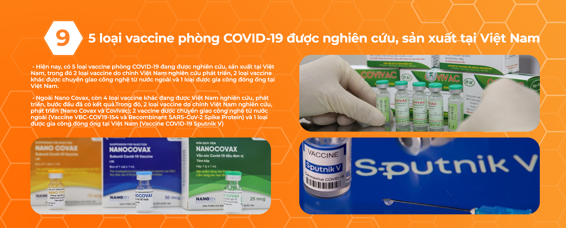 5 loại vaccine phòng COVID-19 được nghiên cứu, sản xuất tại Việt Nam