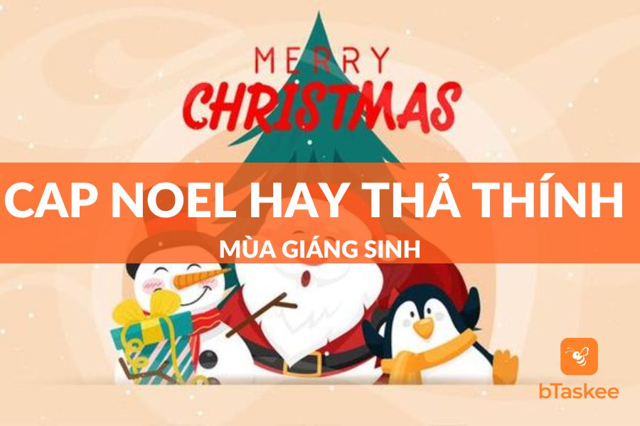cap noel hay thả thính mùa giáng sinh