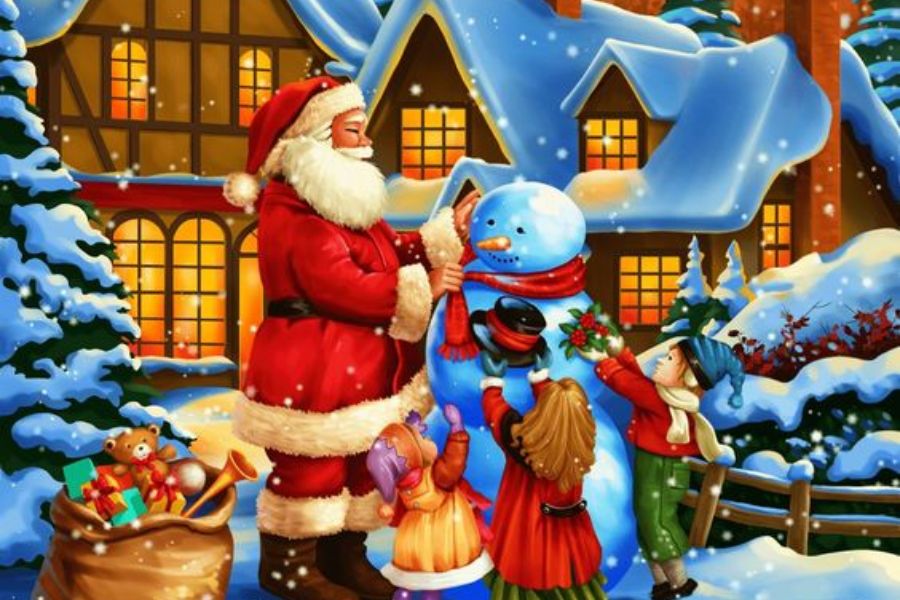 Ông già Noel để quà vào tất mỗi đêm Giáng sinh